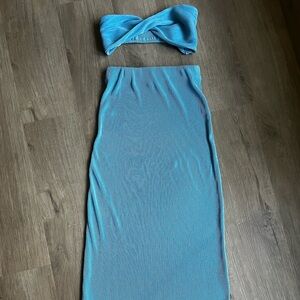 Princess Polly Blue Skirt